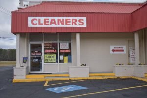 •cleaners outside