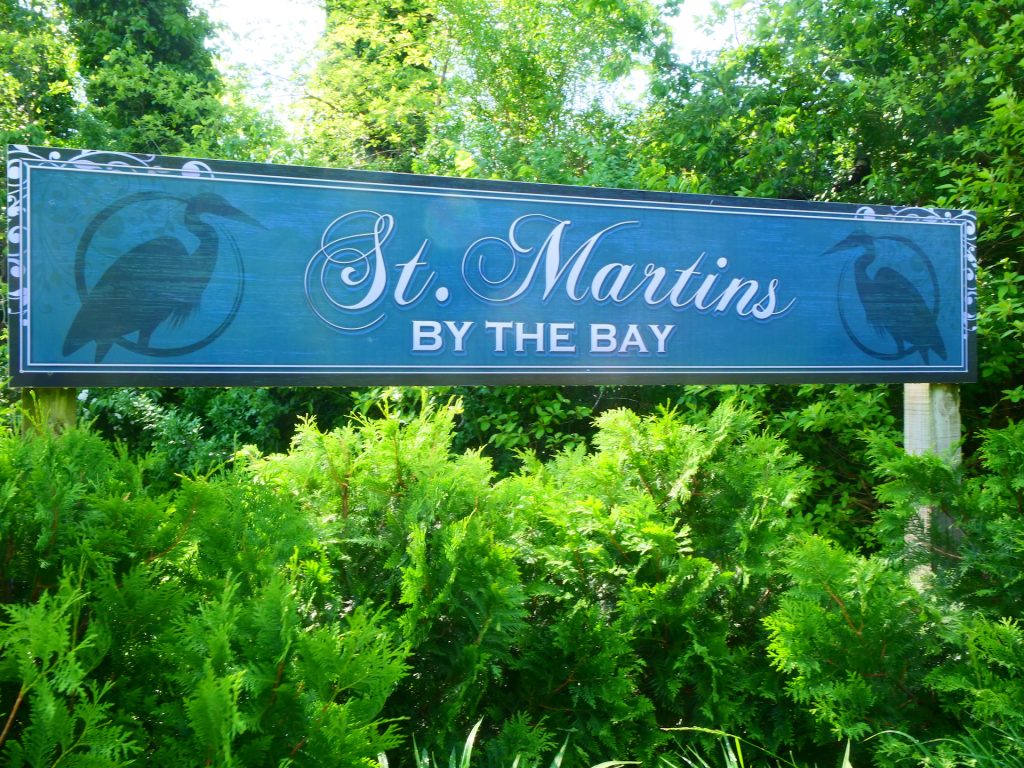 St. Martins by the Bay sign