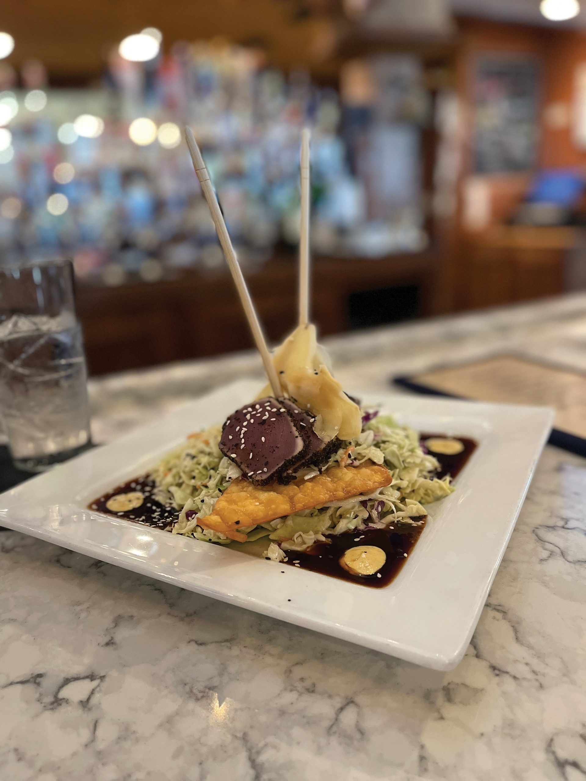 Fresh tuna tataki served with Asian slaw Worcester County News