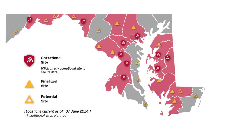 Mesonet-map - Berlin, Ocean Pines News Worcester County Bayside Gazette