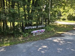 Autumn Grove sign
