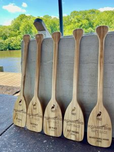 Raft race paddles