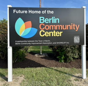 Berlin community center sign