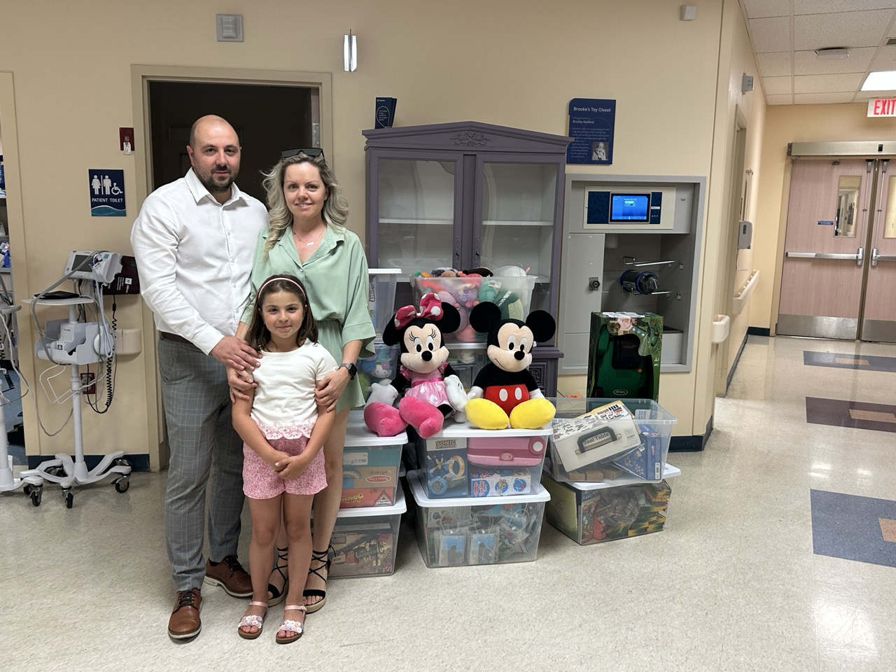 Local family gives over 450 toys to hospital